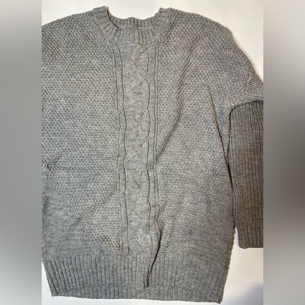 Grey Arizona Women’s Pullover Cable Knit Sweater